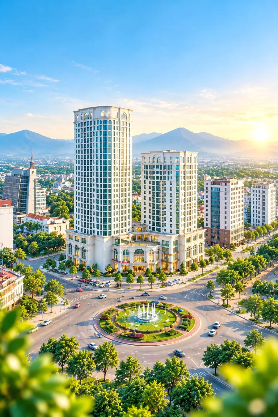 Thành phố Thái Nguyên nhìn từ trên cao