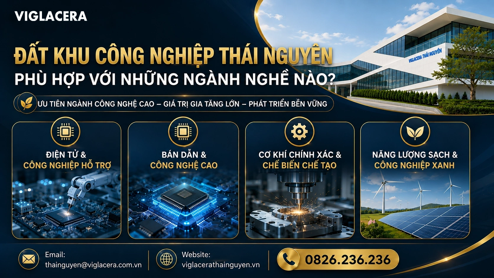 Đất khu công nghiệp Thái Nguyên phù hợp với những ngành nghề nào