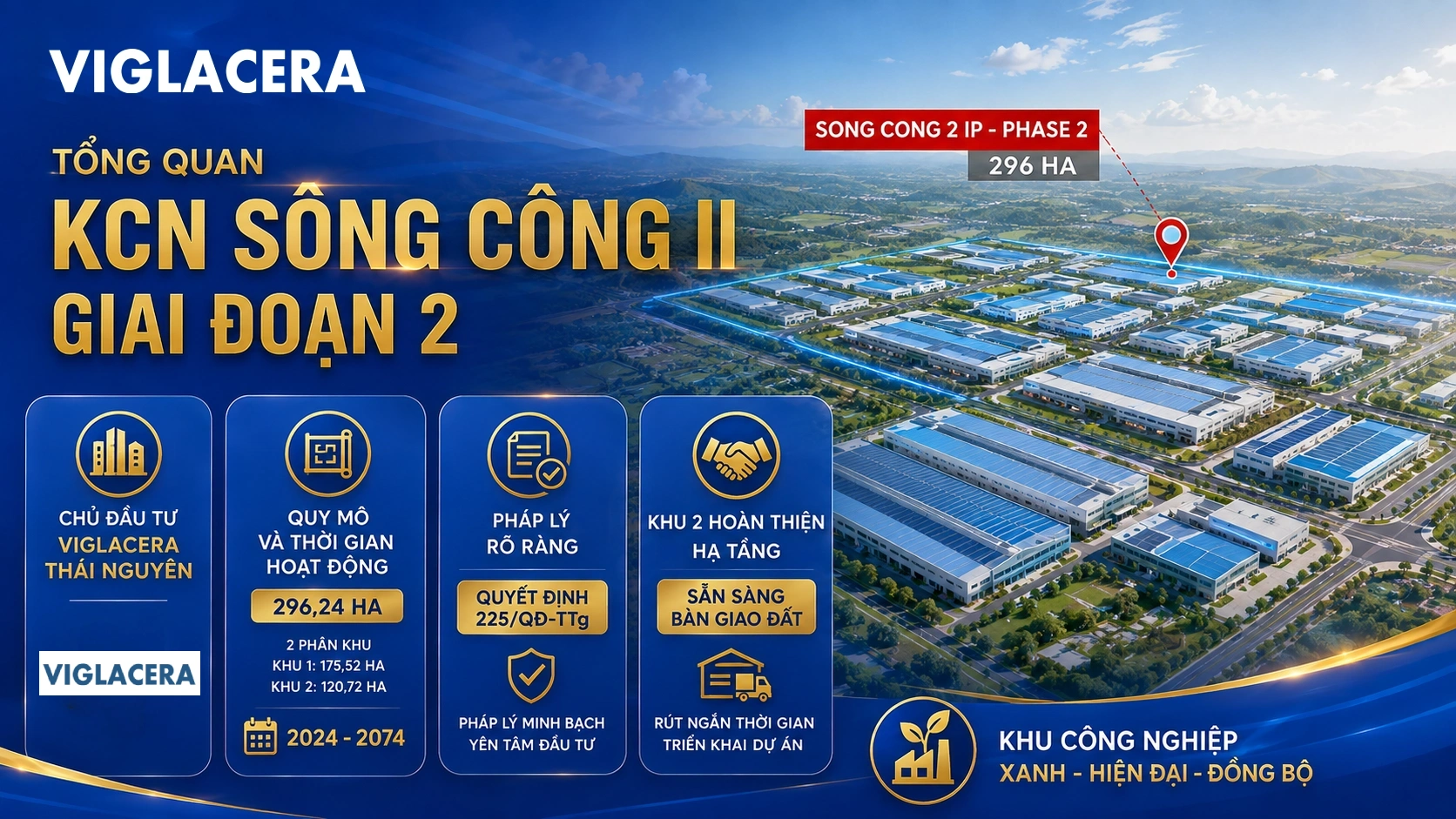 Tổng quan KCN Sông Công II Giai đoạn 2